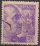 Spain 1940 Franco 20 CTS Violeta Edifil 922. España 922 us. Subida por susofe